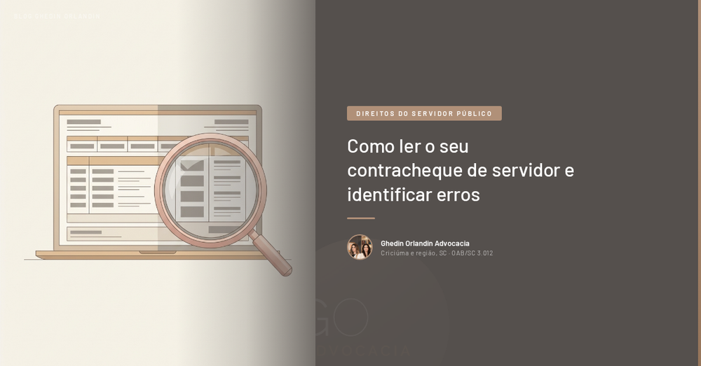 Como ler o seu contracheque de servidor e identificar erros