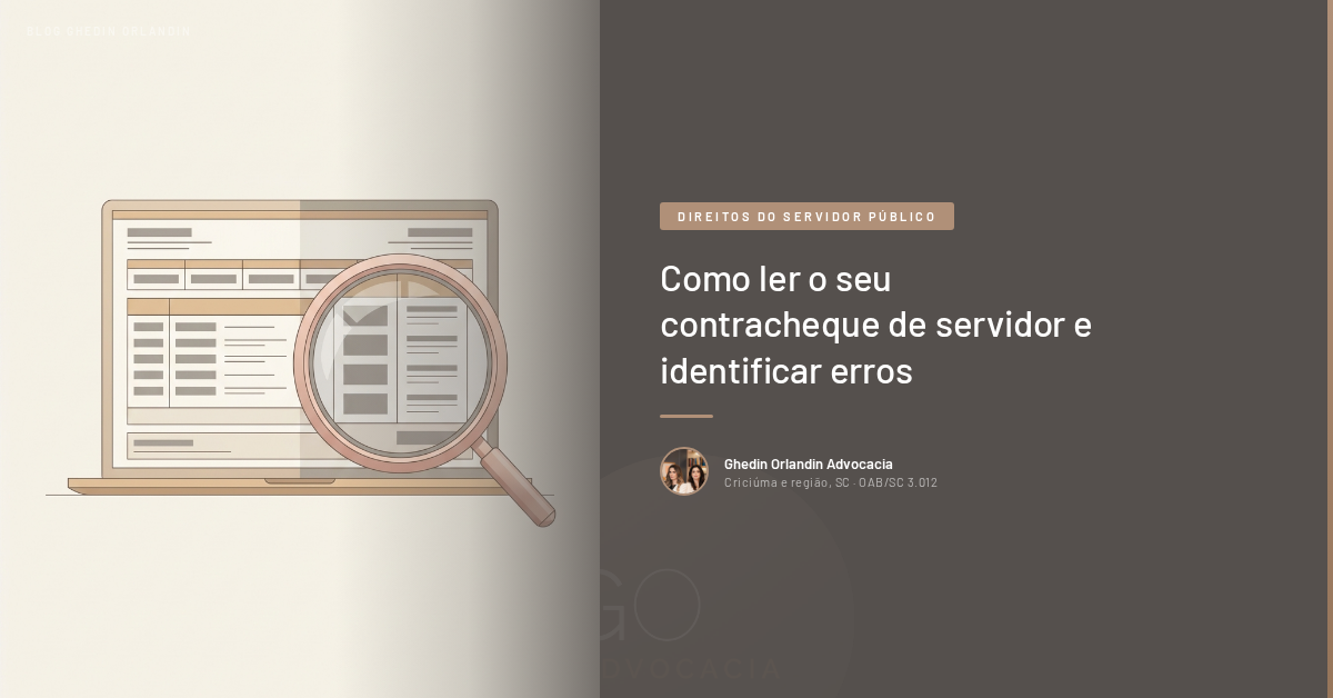 Como ler o seu contracheque de servidor e identificar erros